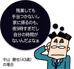 残業についてお悩みの中山さん