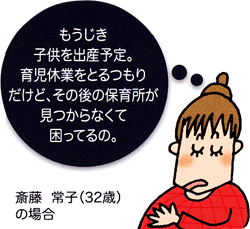 子供の預け先でお困りの斉藤さん