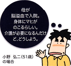 母親の介護をしなければならない小野さん